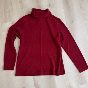 Uniqlo Deep Red Turtleneck Sweater
